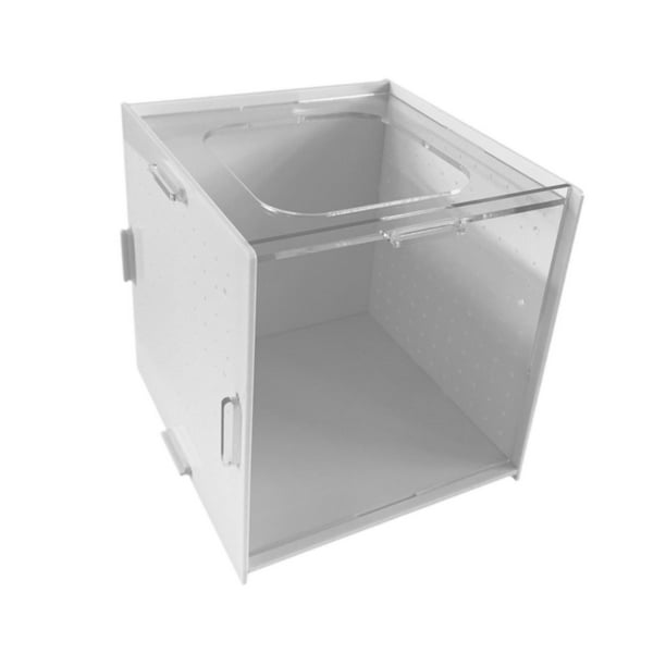 Caja de de peces de acuario transparente transparente fácil de instalar caja de eclosión de acrílico para guppy payashfish camarones betta 20x15x15cm
