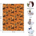 thumbnail image 4 of Vintage Halloween Elements Pattern Blanket,Comfortable Soft Flannel Throw Blanket,All Season,Warm Lightweight Blankets for Sofa Bed Couch Living Room Chair,30"x40", 4 of 4