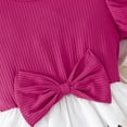 thumbnail image 4 of Ruyang Dresses for Girls, Toddler Tutu Dress Girls Ruffle Flutter Sleeve Dresses Cute Summer Party Princess Sundress with Bowknot, 4 of 4