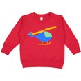 thumbnail image 2 of Inktastic Blue Helicopter Toddler Sweatshirt, 2 of 4