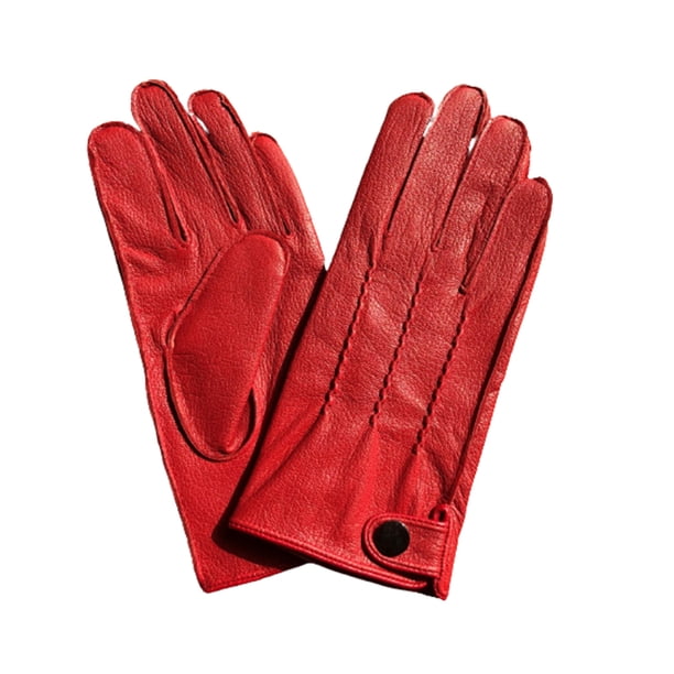 Guardurnaity 1 par de guantes térmicos para ciclismo de cuero para otoño e invierno, ciclismo, Camping, senderismo, viajes, deportes al aire libre, guantes y mitones Rojo L Guardurnaity AP013394-02