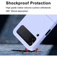 thumbnail image 6 of Compatible with Samsung Galaxy Z Flip 4 Case Cell Phone Finger Ring Kickstand Heat Dissipation Shockproof Protective Folding Smartphone Cover[Ultra Thin Slim] Flexible Soft Resistant Drop Shock-White, 6 of 18