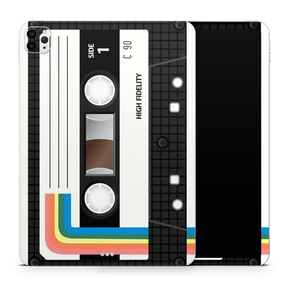DesignSkinz Vintage Retro Audio Cassette Tape V1 Full-Body Skin Decal Wrap Cover for iPad (A1219/A1337)