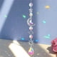 thumbnail image 4 of Crystal Wind Chime Prismas hechos Colgante Windchime Ornament Sparkling making para Porche Patio Jardín Decoración para hogar , Los 45CM perfecl Colgantes colgantes, 4 of 8