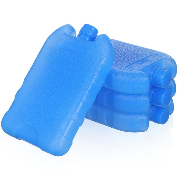 4 paquetes de hielo para neveras portátiles, bloques de hielo, bolsas de hielo reutilizables para loncheras.