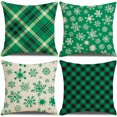 thumbnail image 1 of fundas de almohada decorativas navideñas de , funda de cojín cuadrada con cremallera(A.)(4 piezas), 1 of 5