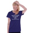 thumbnail image 3 of Someone Cares Not Me Rude Funny Womens Slim Fit Graphic Tee Brisco Brands M, 3 of 5