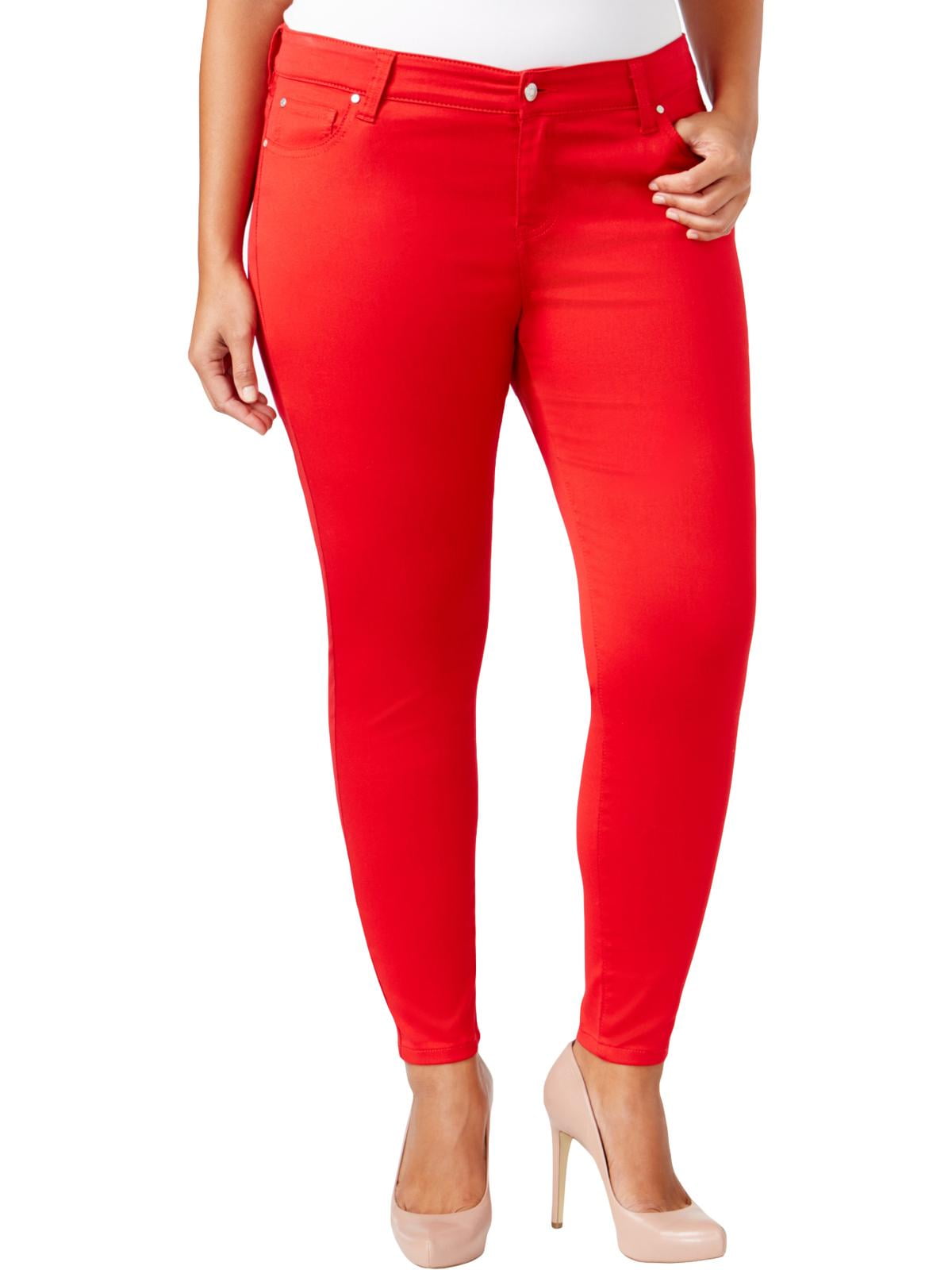 red skinny jeans walmart