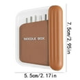 thumbnail image 3 of Portable Magnetic Needle Box with 5-Size Large-Eye Needles | Hand Sewing & Craft Storage Case | Compact Travel Sewing Kit for Home & On-the-Go Use, 3 of 3
