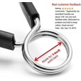 thumbnail image 3 of Spring Clamp Rings, 1" (25mm) For Smooth Dumbbell Handles Or Standard Weight Lifting Barbells (4-pack), 3 of 5