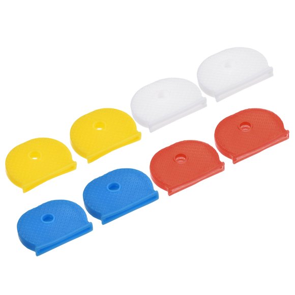 Fundas identificadoras de llaves de silicona Uxcell, 4 colores, paquete de 16