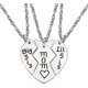 thumbnail image 1 of Juego de 3 collares con colgante Yashi Mom Big Little Sister acero inoxidable 50515, 1 of 1
