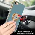 thumbnail image 5 of iPhone SE 2022 Case, iPhone SE 2020 Case, iPhone 8 Case, iPhone 7 Case with 360° Rotatable Ring Holder Slim Soft Shockproof Protective Phone Cover for iPhone SE 3rd/2nd Gen/8/7 4.7", Grey, 5 of 17
