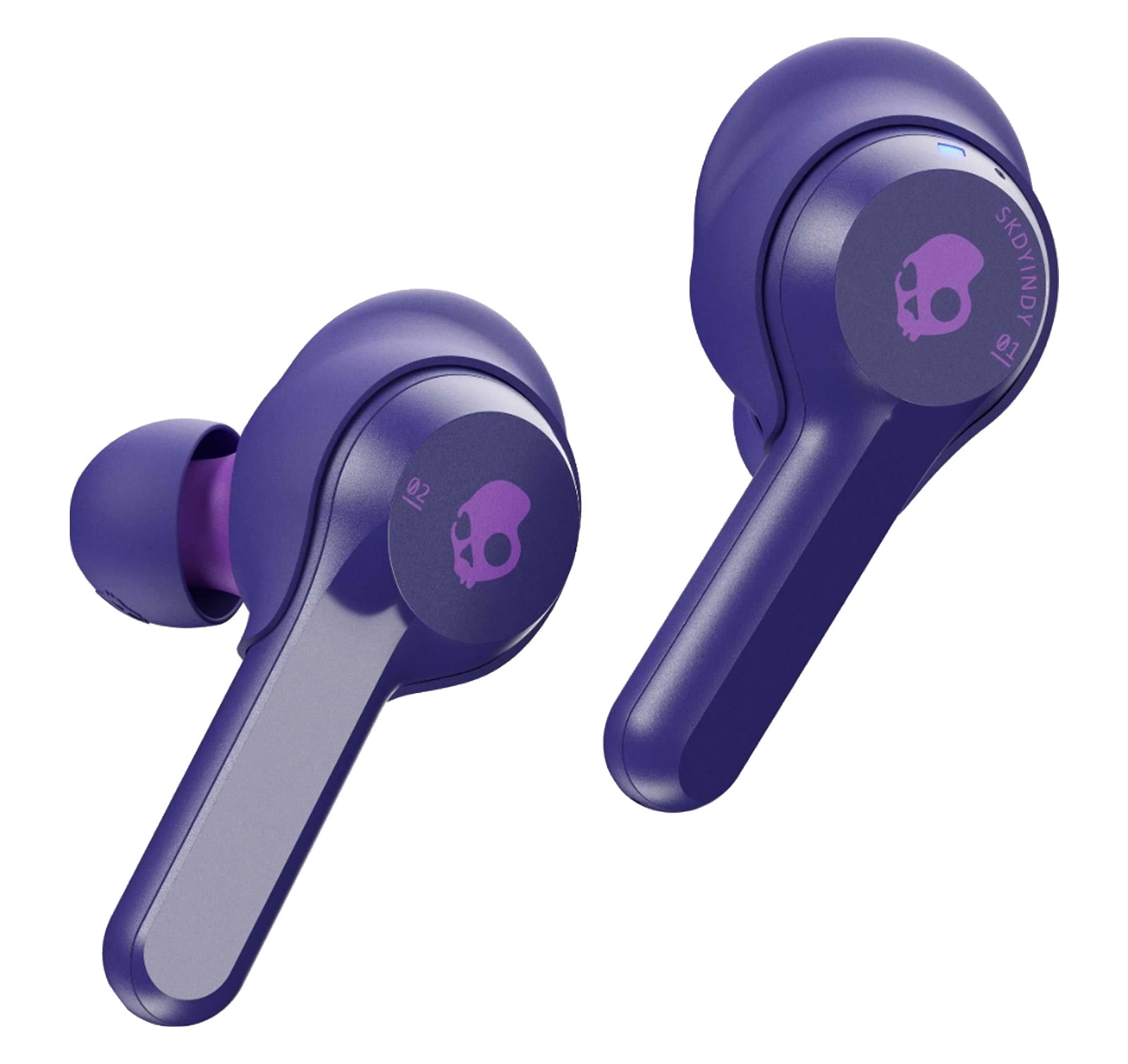 purple headphones