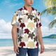 thumbnail image 3 of Fotbe maple leaves Camisa Hawaiana para Hombre Unisex – Camisa Casual de Verano con Botones de Manga Corta de Algodón y Lino,3X-Large, 3 of 7