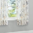 thumbnail image 4 of Mainstays Yellow Floral 100% Cotton Indoor Sheer Rod Pocket Single Curtain Panel , White , 50" W x 63"L, 4 of 5