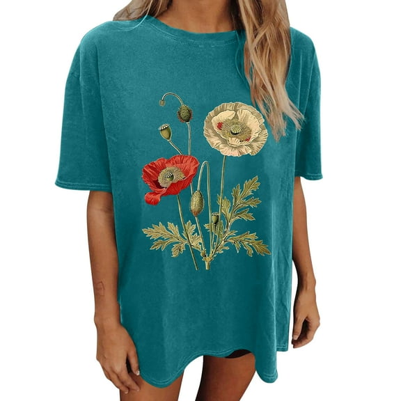 Plus Size Shirts for Women 4X-5X Novelty Golf Tees for Women Womens Summer Tops V Neck Solid Color Tshirts