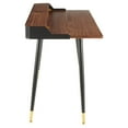 thumbnail image 6 of LumiSource Black Steel, Natural Wood, Black Wood, Nickel Harvey Desk, 6 of 10