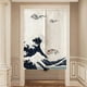 thumbnail image 2 of Cortina divisoria de poliéster estilo japonés de 85 x 120 cm para cocina, dormitorio, decoración del hogar, 2 of 9