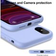 thumbnail image 3 of iPhone Xs Max Case with Screen Protector,Soft Liquid Silicone Gel Rubber Bumper Cover,Slim Fit Shockproof Protective Phone Case for iPhone Xs Max Light Blue, 3 of 8