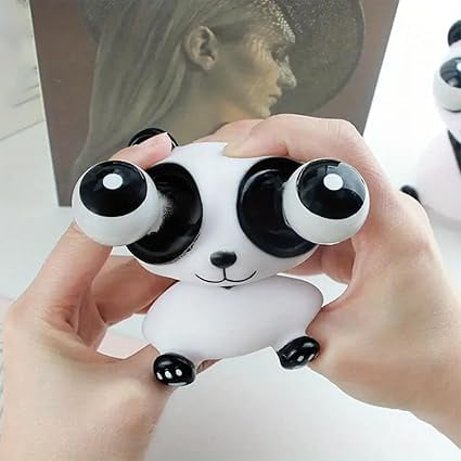 Anboor Jouets spongieux parfumés en forme de panda 14 cm - Doux, reprenant lentement sa forme - Soulage le stress - Cadeau Halloween ou anniversaire