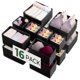 thumbnail image 1 of Organizador de cajones Kootek, paquete de 16 unidades, caja de almacenamiento de ropa de tela, 1 of 7