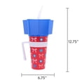 thumbnail image 6 of Star and Ribbon Plastic Stadium Tumbler with Star-Shaped Snack Bowl, Patriotic by Way To Celebrate, 6 of 6