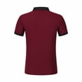 thumbnail image 3 of Summer Fashion Oversize Shirts for Mens 2025 Leisure Button Mock Pocket Color Blocking Flip Collar Short Sleeve, 3 of 8