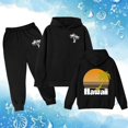 thumbnail image 2 of Gaexia Back To School Outfits for Boys Boys Tracksuit Set 14-16 Hoodies and Joggers Pants Set Warm Up Suit Printed Hoodie Sets 2 Pieces Sweatsuits for Boys,Black,4-5 Years, 2 of 4