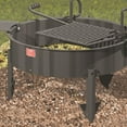 thumbnail image 3 of Pilot Rock 3 Pack 24” Steel Ground Fire Pit Ring Metal Cooking Grate, Black, 3 of 7
