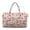 Cherry Bow Print, variant on Garronmavis Blue Polynesian Print Large Quilted Duffle Bag for Women, Overnight Travel Bag with Zipper Pocket, Luggage Sleeve Carry On Weekender Bag for Airplane Travel