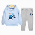 thumbnail image 2 of UAYOTSE Toddler Boy Long‑Sleeve Hoodie Jogger 2‑Piece Matching Outfit, Soft Casual Knit Set for Boys Home Play and Cool‑Weather Short Outings Size 7-8 Years, 2 of 4