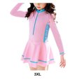 thumbnail image 4 of Traje de baño de poliéster suave y cómodo Naiovety rosa manga larga 3XL, 4 of 6