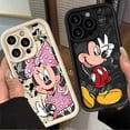 thumbnail image 2 of Disney-funda de teléfono de Mickey y Minnie para iPhone, carcasa suave de silicona líquida a prueba de golpes para modelos 15, 14, 13, 12, 11 Pro Max, XS, X, XR, 8, 7 Plus, SE 2020, 2 of 5