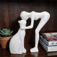 thumbnail image 4 of Cheapark 3D Printed Desktop Sculpture Cat Playing Figure Artistic Ornament For Study Office Living Room Indoor Modern Home Decor, 4 of 6
