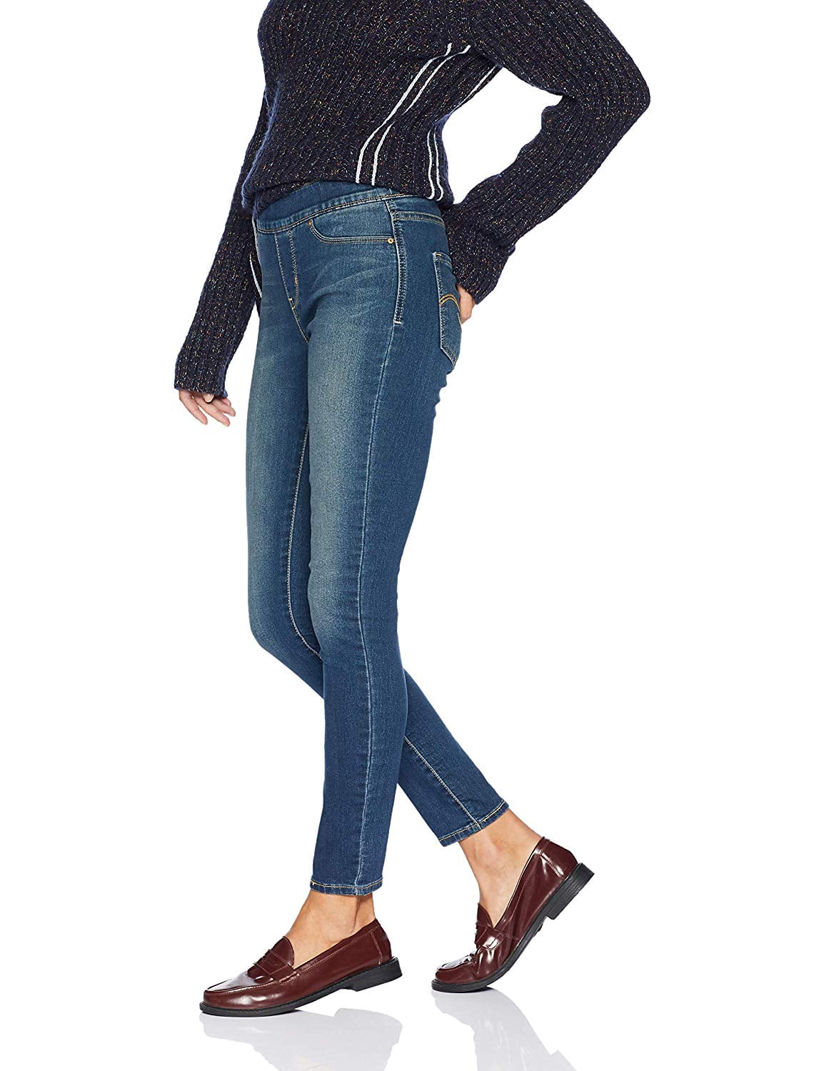 Signature by Levi Strauss & Co. Women's Totally Shaping Pull On Skinny Jeans