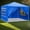 Blue, variant on 10'x10' Gazebo Waterproof Outdoor Canopy Patio Tent Party Tent for Wedding BBQ Cater, Black