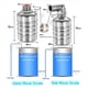 thumbnail image 4 of Paquete de 4 Válvulas Flotantes de Tanque de Agua con Automático de 1/2 Pulgada y 3/4 Pulgadas, Válvula de Control de de Agua de Acero Inoxidable 304, 4 of 5
