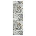 thumbnail image 5 of LUXE WEAVERS Marble Effect Abstract Gray 2x7 Area Rug for Living Room, 5 of 9