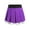 Purple, variant on iiniim Kids Girls School Uniform Cheerleading Performance Skorts Skater Tennis Scooter Pleated Skirts Blue 12