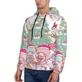 thumbnail image 4 of Saiise Sanrio An Men's Graphic Print Long Sleeve Drawstring Hoodie Pullover Sweatshirt-3X-Large, 4 of 6