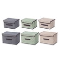 thumbnail image 4 of Cesta de Almacenamiento de Te Sunnimix L gris contenedor de almacenamiento con tapa, 4 of 8
