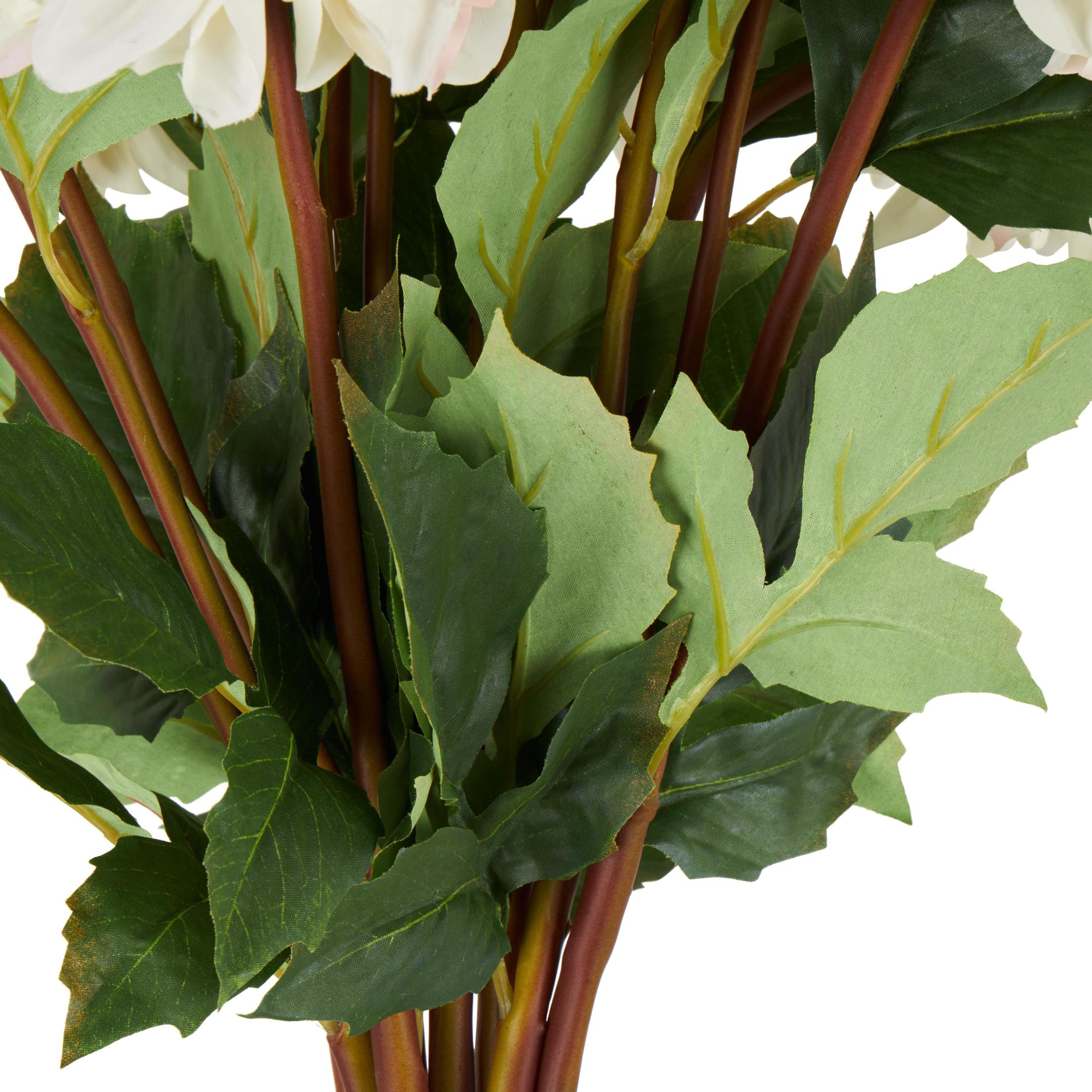 30" Plastic Floral Tall Dahlia Artificial Flower Stem, by DecMode (8 Count)