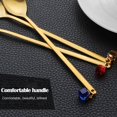 thumbnail image 3 of Creative for Ice Cream Kitchen Supplies Stirring Scoop Dessert Tool with Crystal Tableware Tea Spoon Christmas Decoration Christmas Coffee Spoon(Gold), 3 of 7