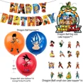 thumbnail image 5 of Linda serie Dragon Ball, vajilla para fiesta de cumpleaños, pancarta desechable, adorno para tarta, bandera colgante, globos de dragón, decoración de cumpleaños, 5 of 5