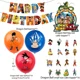 thumbnail image 5 of Linda serie Dragon Ball, vajilla para fiesta de cumpleaños, pancarta desechable, adorno para tarta, bandera colgante, globos de dragón, decoración de cumpleaños, 5 of 5