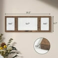 thumbnail image 4 of SUMGAR 5x7 Picture Frame，4x6 Brown 3 Opening Multiple Picture Collage Photo Frame Wall Hanging or Tabletop Display, Mother's Day Gift for Mom, 4 of 9