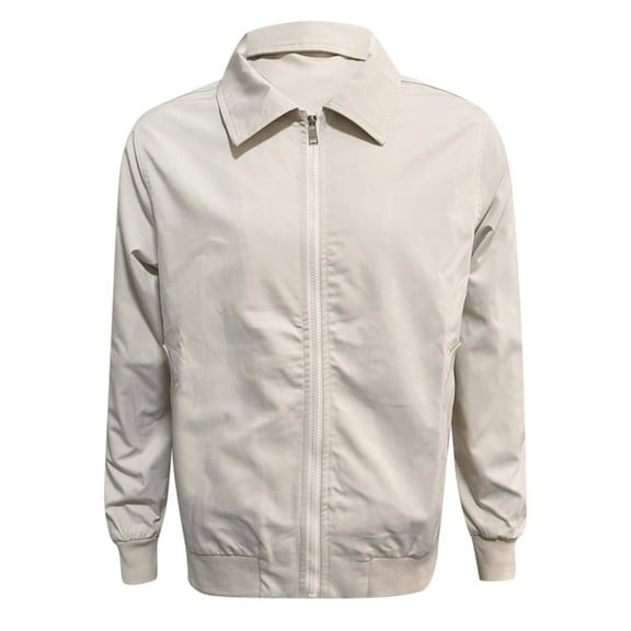 Kureaily Spring And Fall Models Simple Com Muter Jacket Men's Zipper Lapel Jacket Jacket