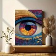 thumbnail image 6 of Abstract Psychedelic All Seeing Eye Canvas Art, Trippy Modern Home Wall Decor, 6 of 8