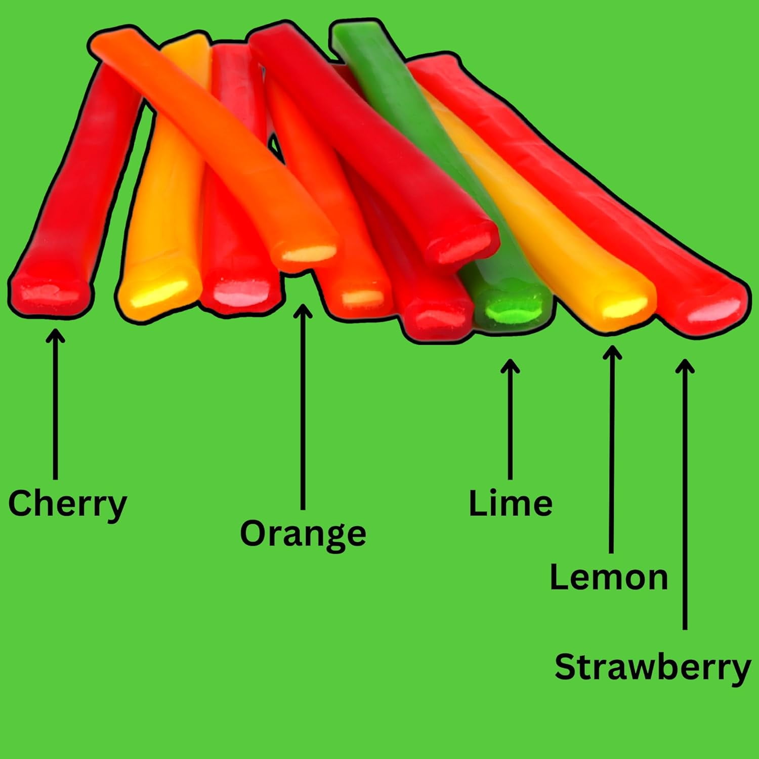 Mike & Ike Filled Licorice Ropes, 3 Ounce Bag - 12 Count Display Box